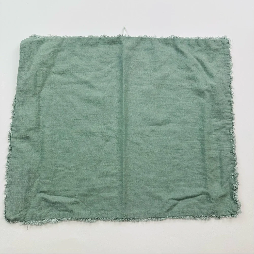 Casaluna Linen Blend Pillow Sham Standard Size Green